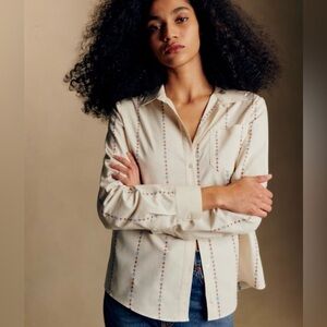 NWT Sezane Tomboy Button Down French size French size 36 US size 4